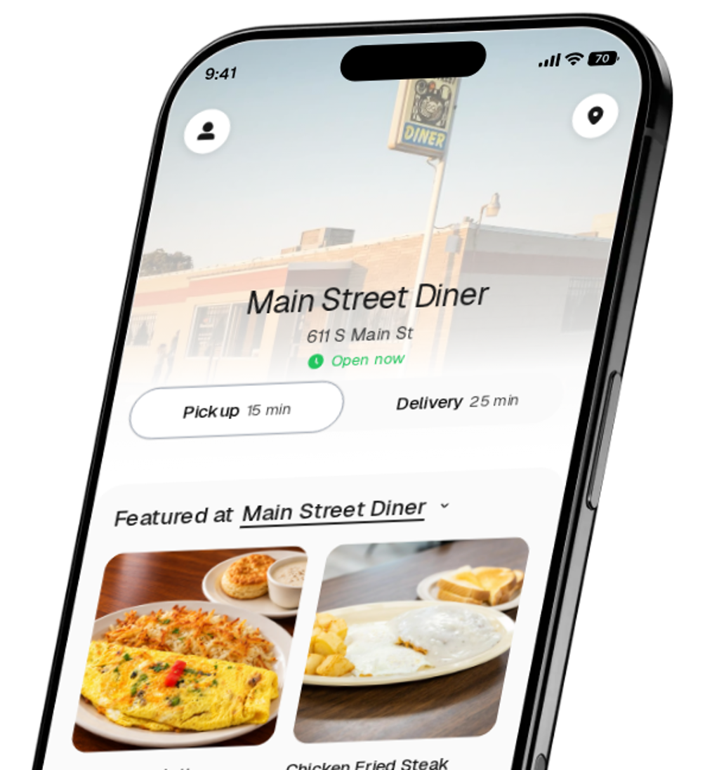 Main Street Diner app preview
