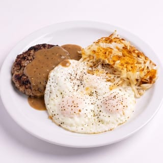 Hamburger Steak & Eggs