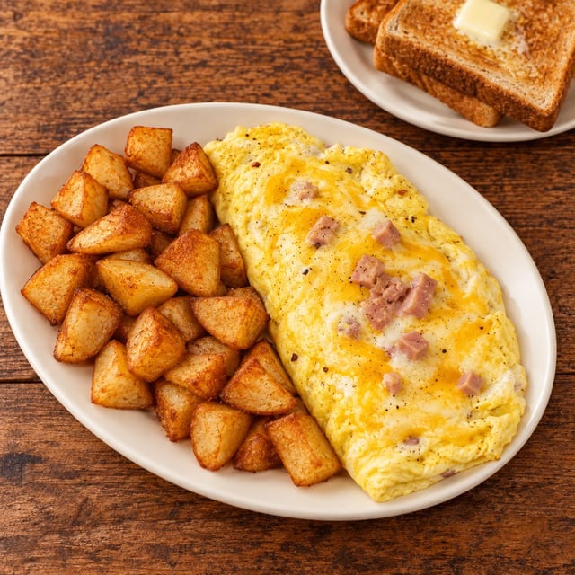 Ham & Cheese Omelette.