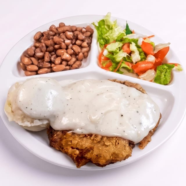 Chicken Fried Steak On Bun.