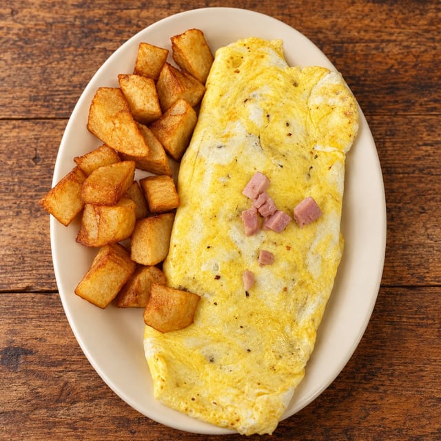 Ham & Cheese Omelette.