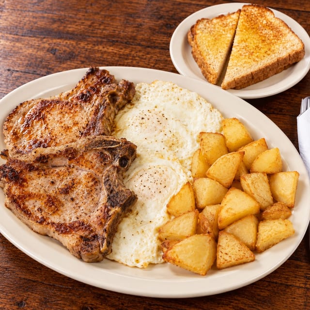 Pork Chop & Eggs.