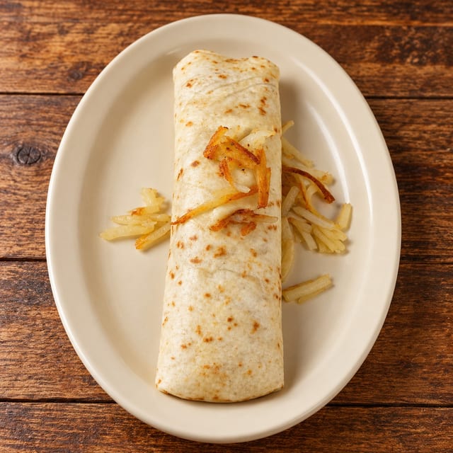 Potato, Egg & Cheese Burrito.