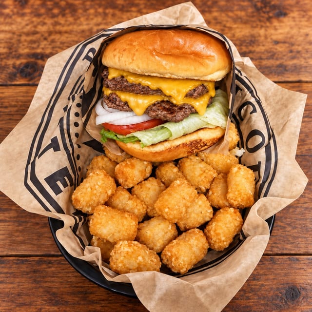 Double Meat Cheeseburger.
